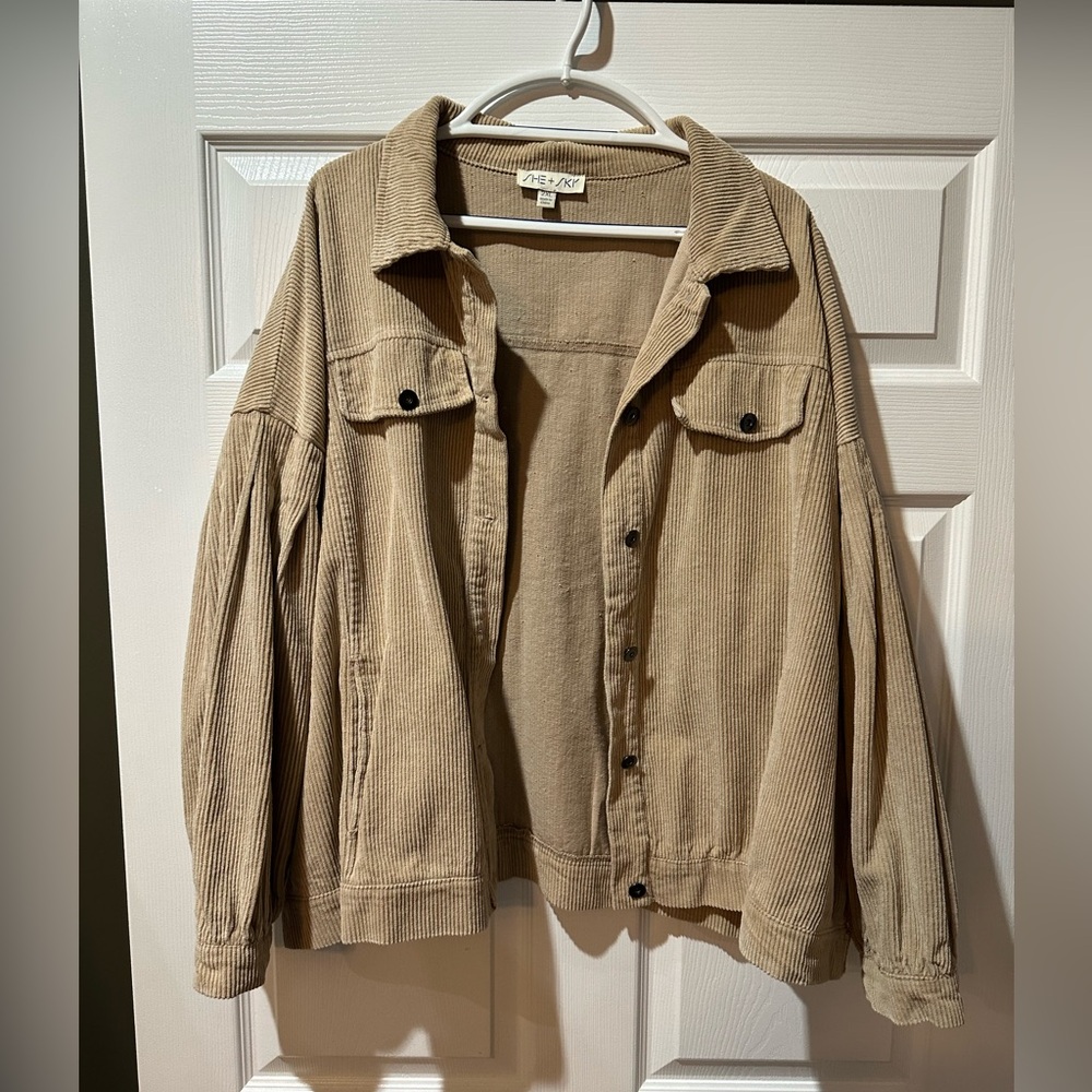 Corduroy Jacket - Beige - Women’s